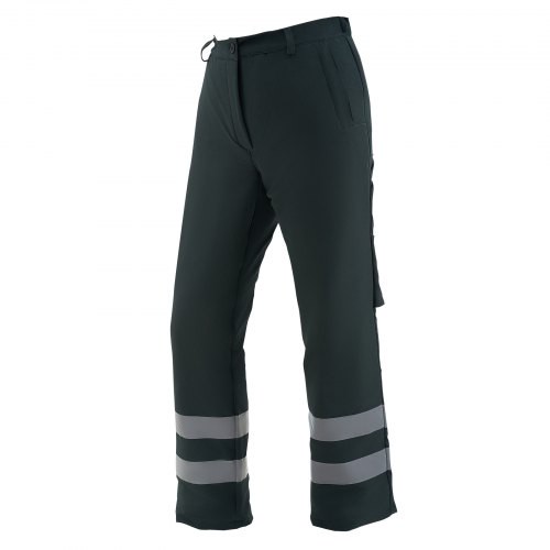 VEVOR Schutzhose, Klasse A, 8-lagige Kettensägenhose mit verstellbarem Gürtel & Ausrüstungstasche, für Männer/Frauen, Kettensägen-Sicherheitsausrüstung für Holzfäller, Waldarbeiter, Größe S, Schwarz