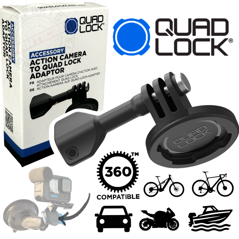 QUAD LOCK System Adapter Halterung für Action Kamera