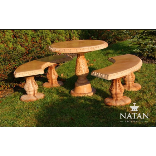 Römischer Stil Garten Tische Stein Tisch Rund Terrassen Möbel Gartenmöbel Deko