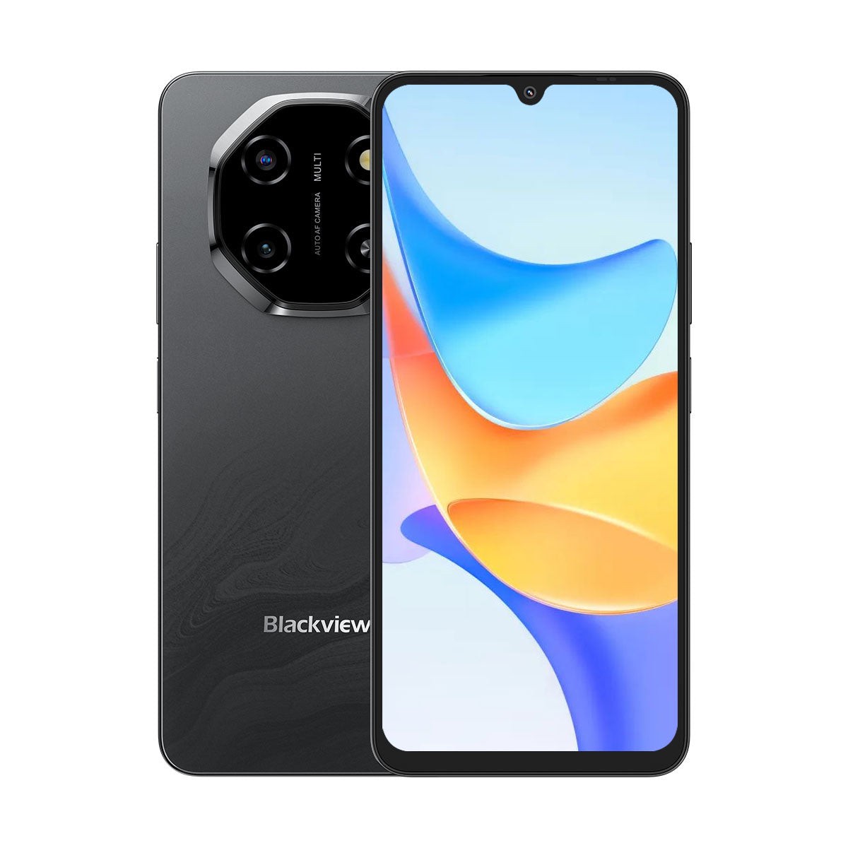 Blackview SHARK 6 - Écran 6,88 pouces 120 Hz, processeur octocœur Unisoc T8100, 4 cœurs/8 Go, 128 Go de stockage, appareil photo IA 16 MP, smartphone 5G, 4 Go + 128 Go / Noir