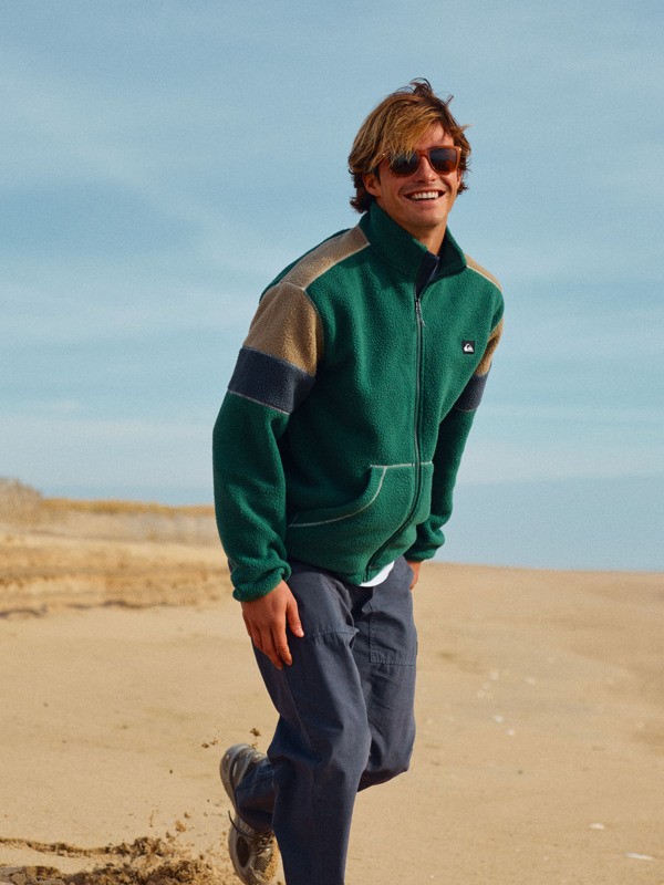 Quiksilver Clean Coast Block - Fleece mit Reißverschluss für Männer - Bunt