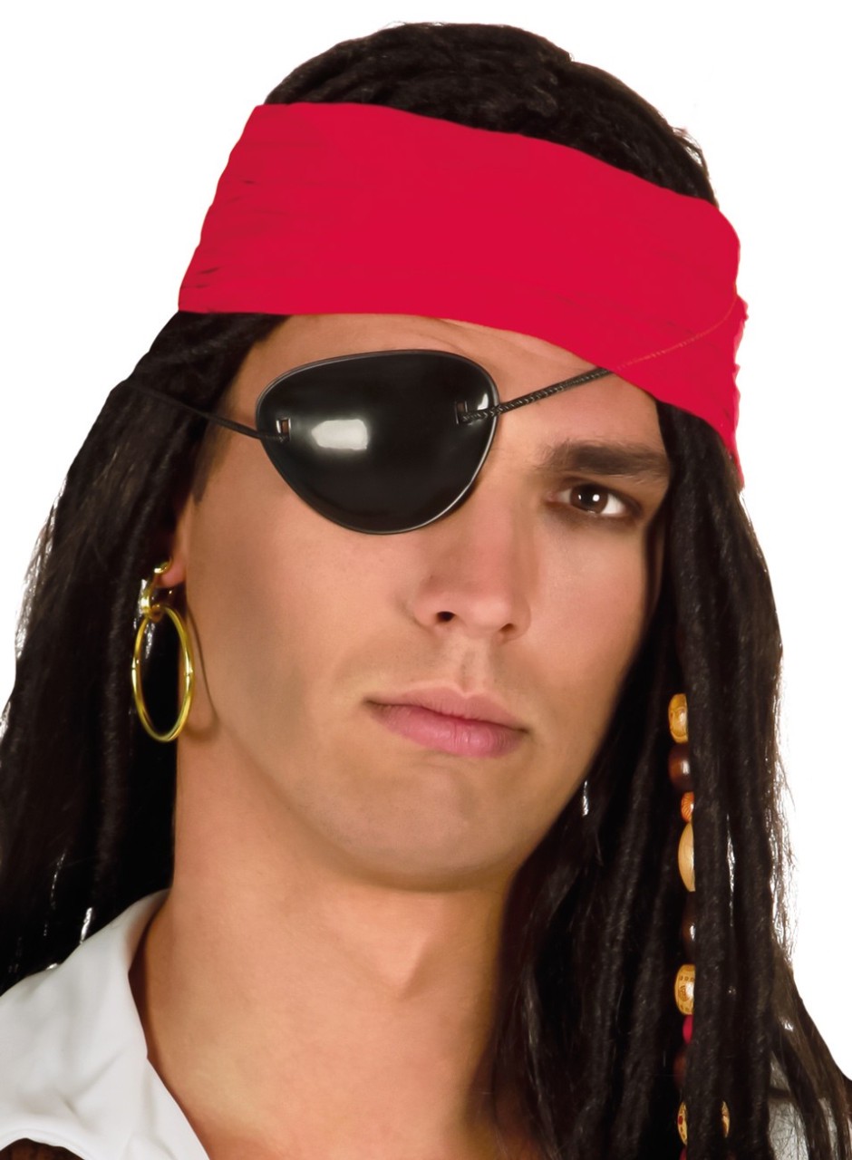 Schwarzes Piraten Schmuck Set 2 teilig