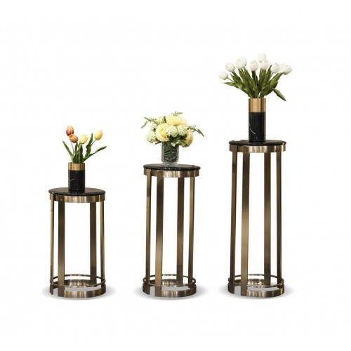 Design Blumenständer Blumenstand Ständer Edelstahl Blumentopfständer