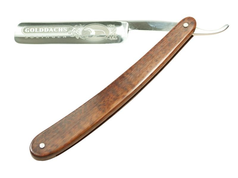 2. Wahl Golddachs Rasiermesser,Karbon,Schlangen Halbhohlschliff