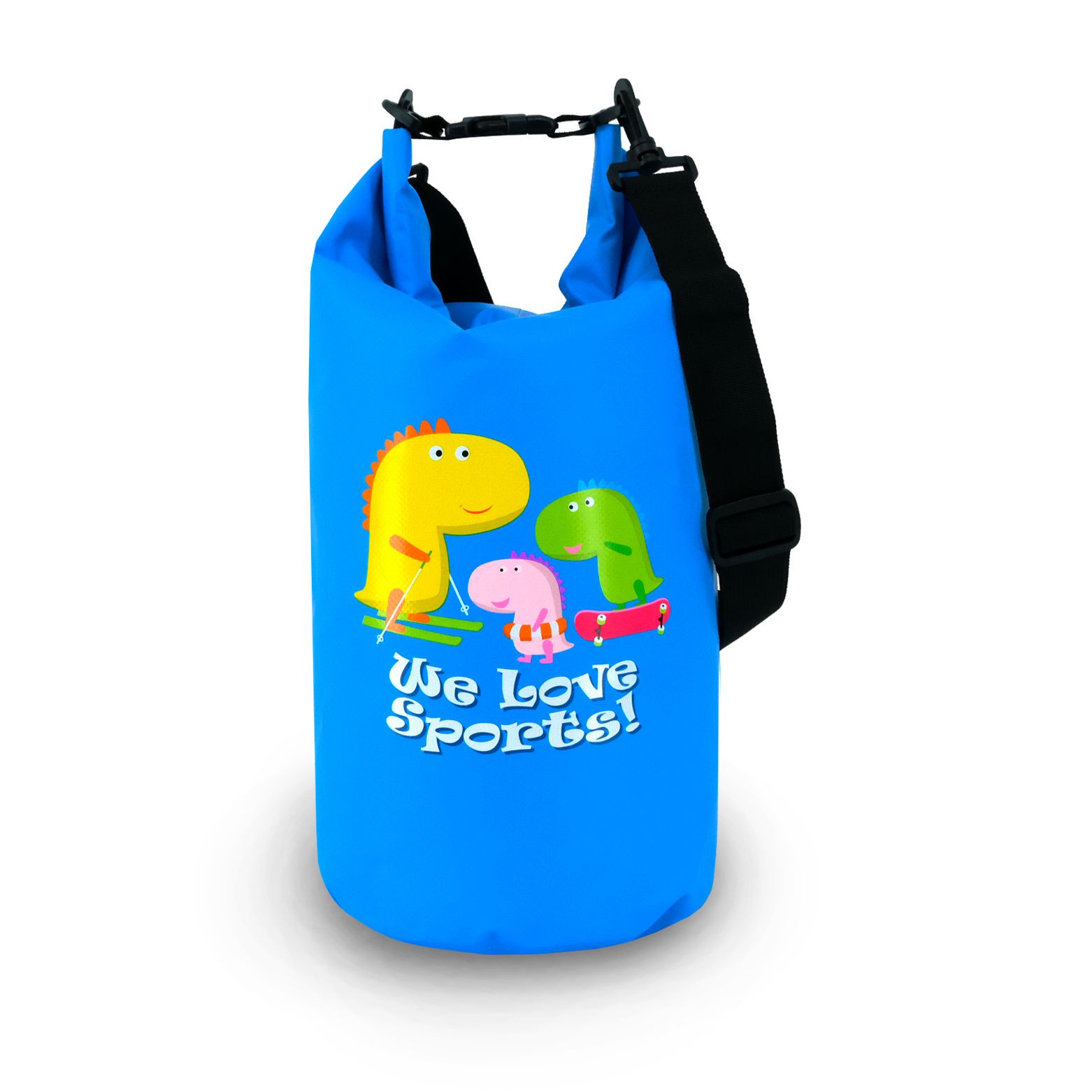 Wasserdichte Tasche Aquino, 10l, Blau, Seesack/Packsack mit Tragegurt | FASports