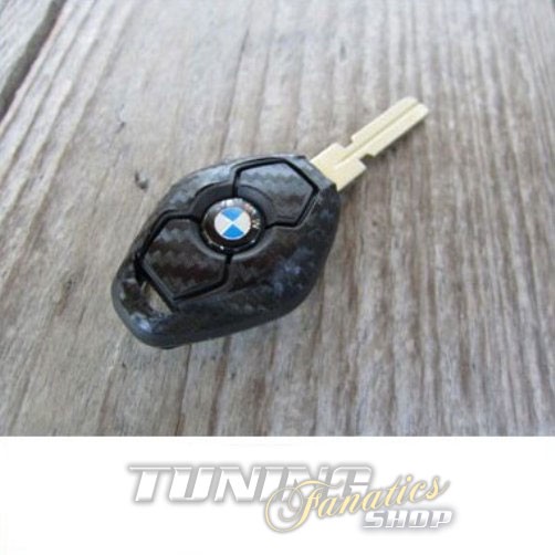 Schlüssel Carbon Design Dekor Folie Aufkleber Sticker in Schwarz #1 für BMW