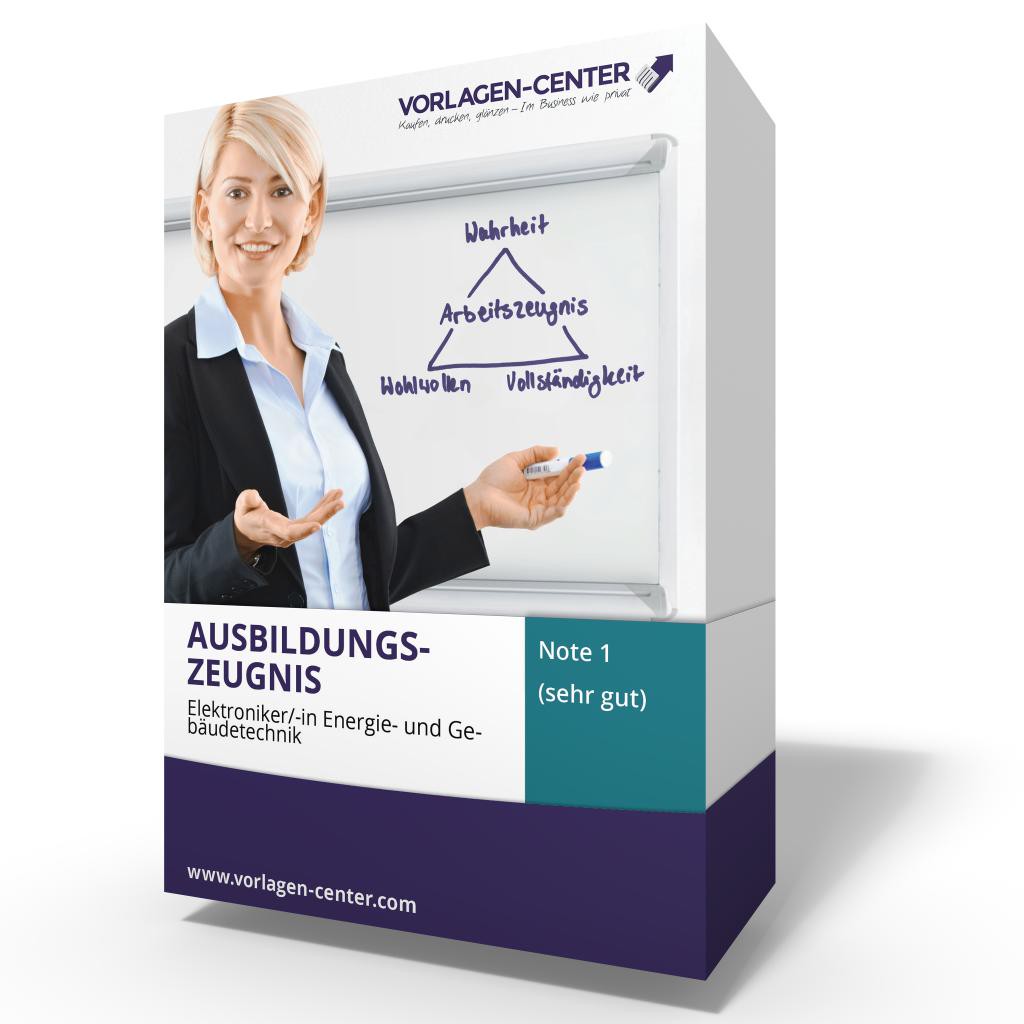 Ausbildungszeugnis Elektroniker-in Energie- und Gebäudet...