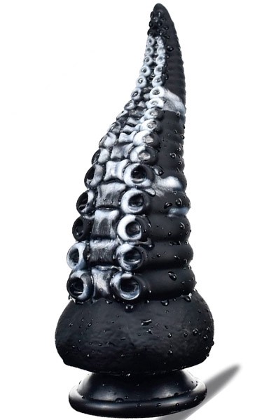 Sealik Tentakel Dildo Schwarz-Weiß 20 cm