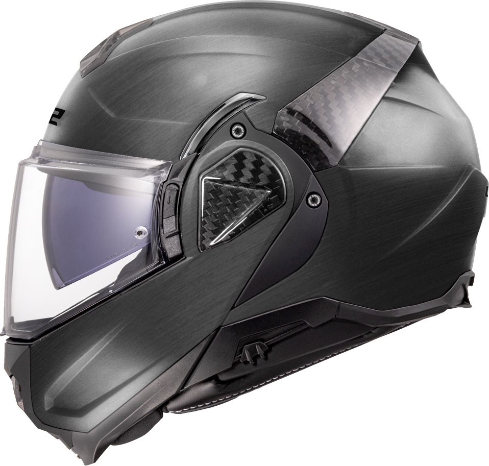 LS2 FF910 Advant II Jeans, casque modulaire , couleur: Gris Foncé , taille: 3XL