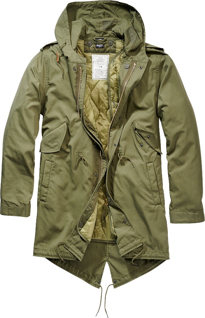 Brandit M51 US Parka Jakke, grøn, størrelse 4XL