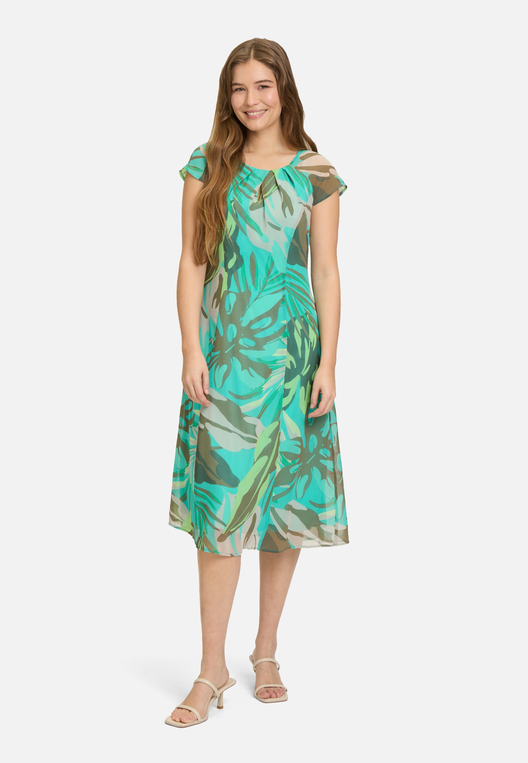 Chiffonkleid figurbetont