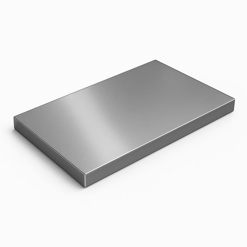 Arbeitsplatte Edelstahl T 700 x H 40 mm – robust, abgekantet, mit Holzunterfütterung, Längen 500–2000 mm