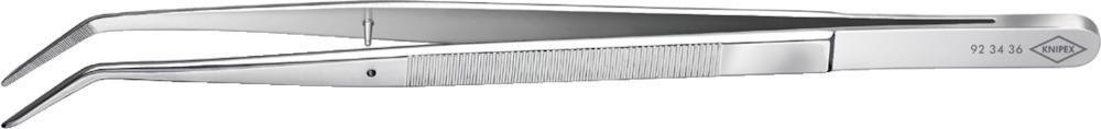 Pinzette Präzision vernickelt spitz gebogen 155mm KNIPEX