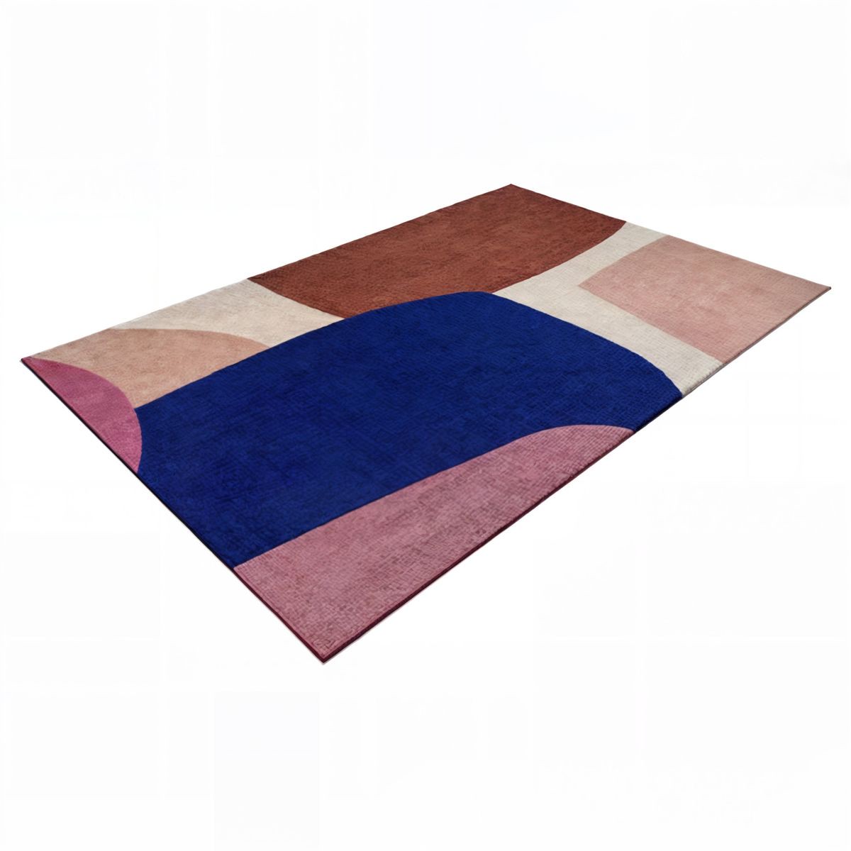 Layered Scandi Lake Wollteppich Teppich Wolle handgefertigt 350 x 250 cm