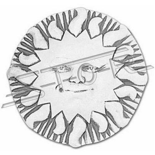 Relief Wand Steinplatte Sonne Bild Bilder Reliefe Dekoration Garten