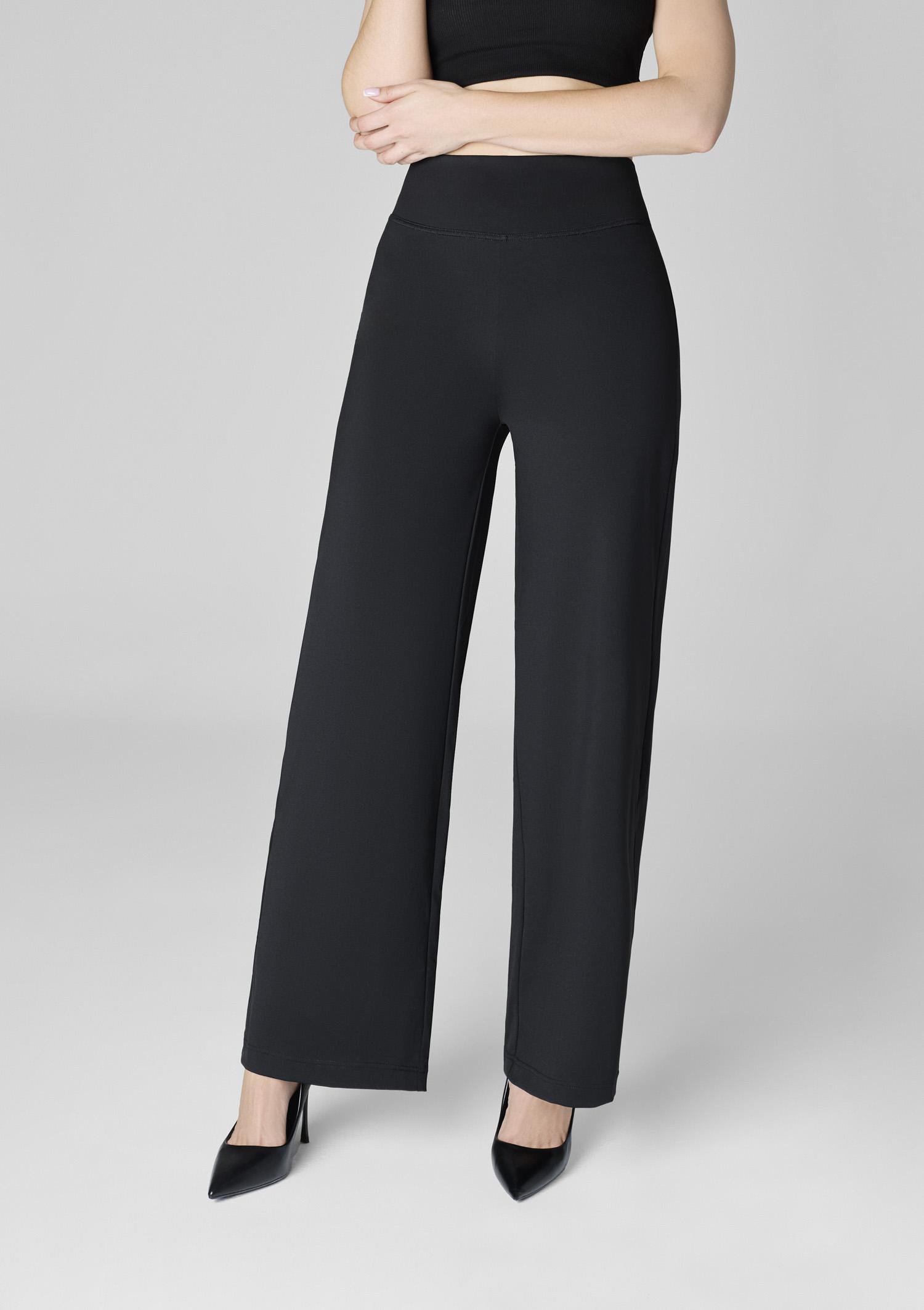 Damen-Leggings mit hohem Bund und weitem Bein – Palazzo