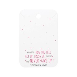 5 x Schmuckkarte 925 Sterling Silber Halskette 