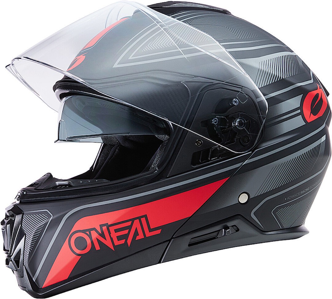Oneal MSeries String V.22 Klapphelm, schwarz-rot, Größe S für Männer