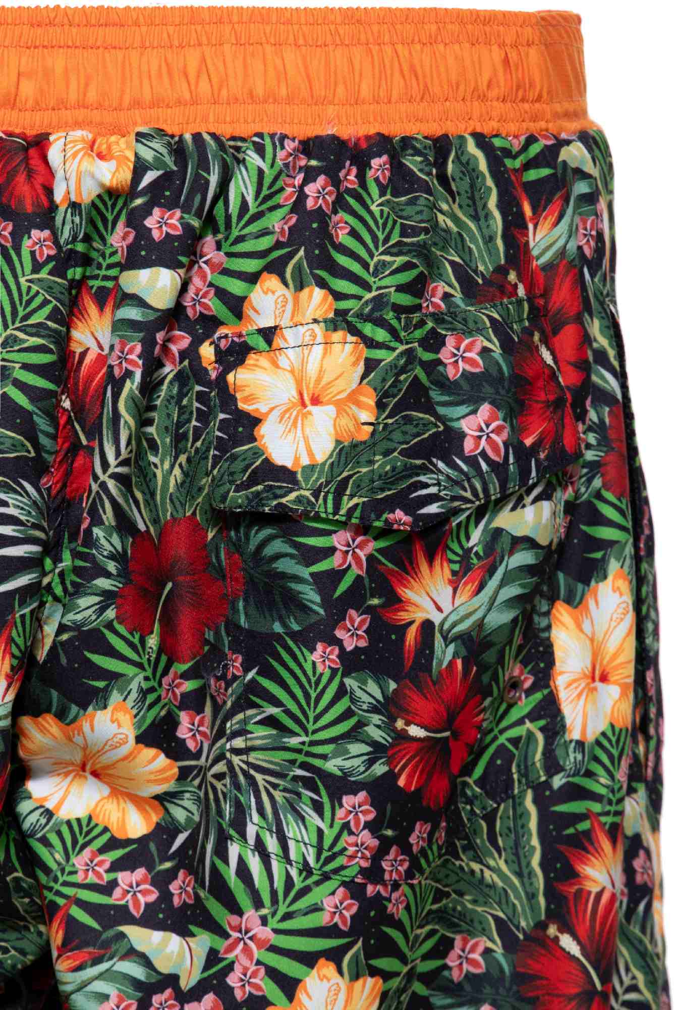King Kerosin Hibiskus Badeshorts, størrelse S til mand