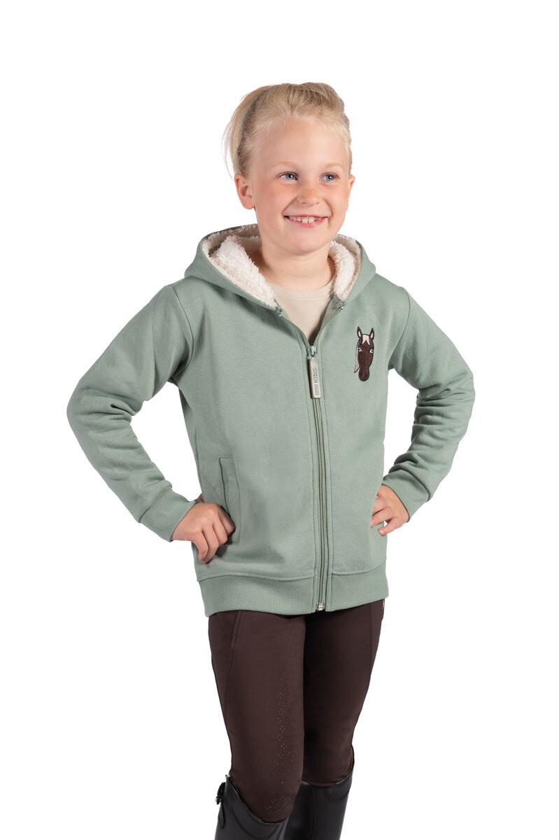 HKM Kinder Sweatjacke MIA salbei 146/152