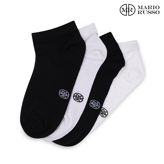 Mario Russo – Herrensocken, 10er-Pack Sneaker-Socken – 2 Farben