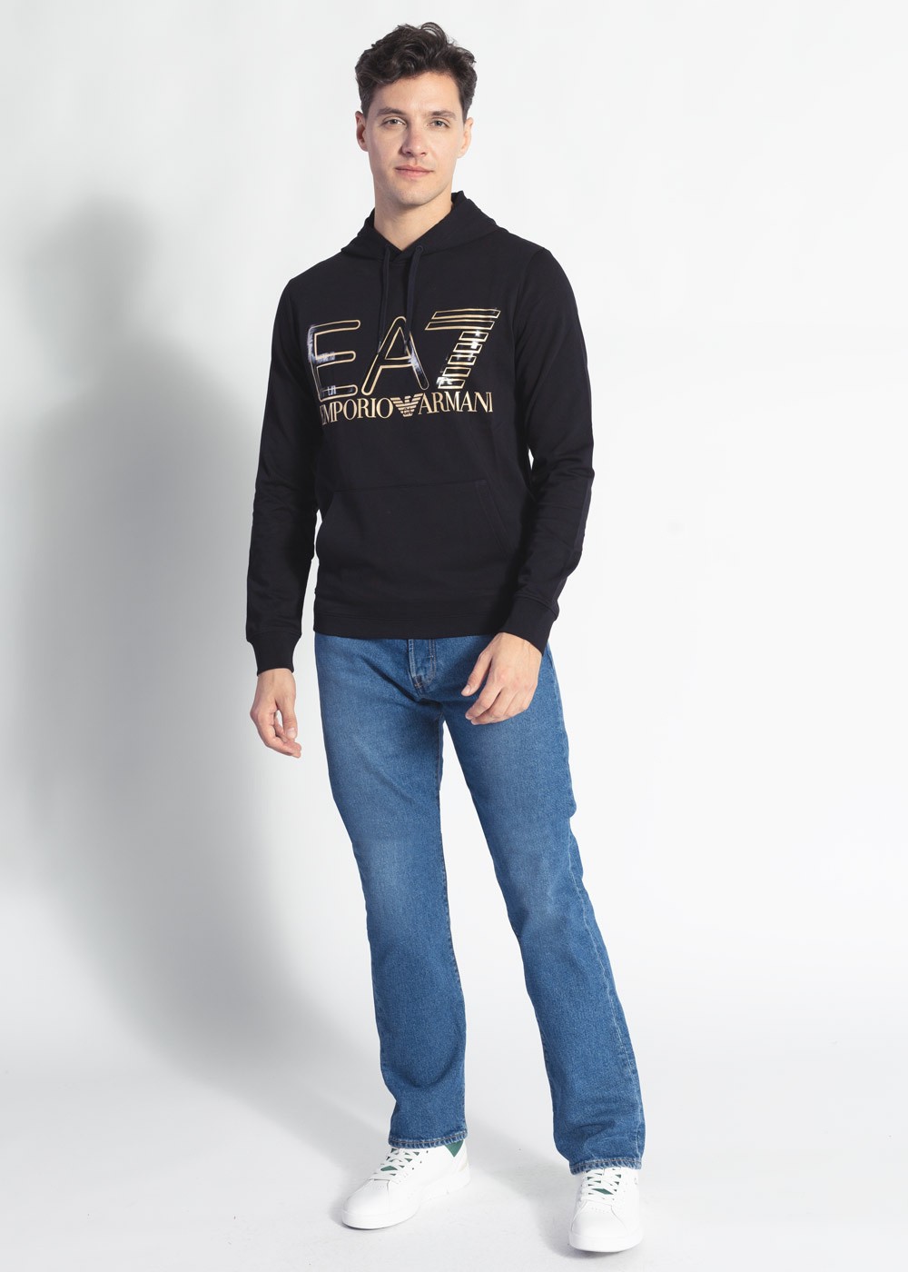 EMPORIO ARMANI EA7 3LPM45-PJFGZ-0208 - Herren Kapuzenpullover - Schwarz