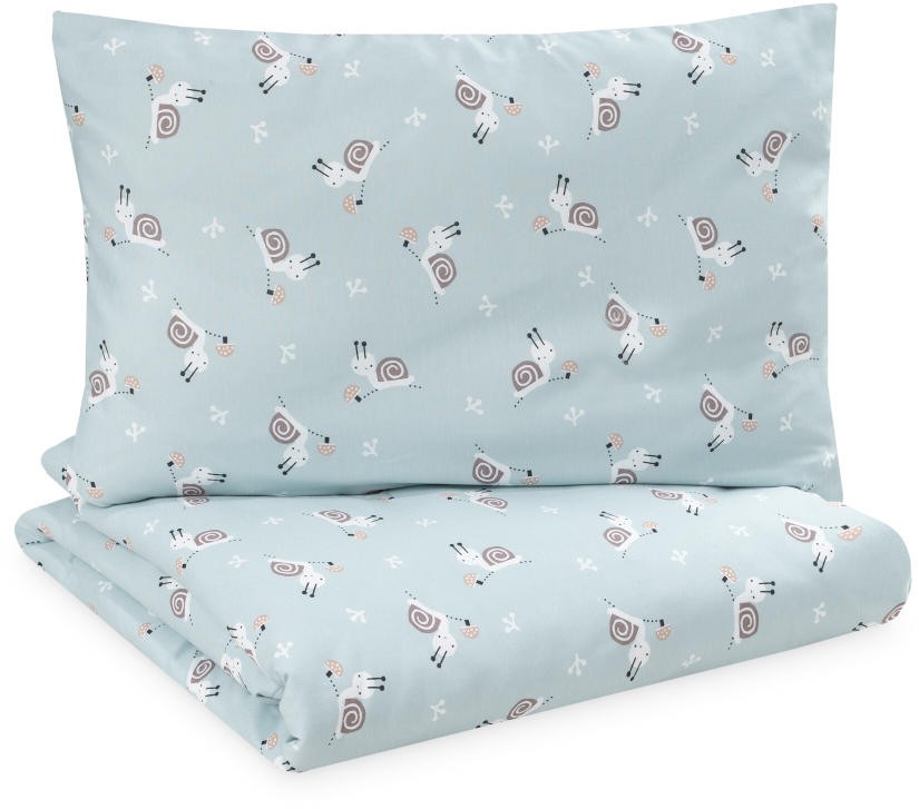 Zöllner Jersey Bettwäsche 100x135 cm Schnecke