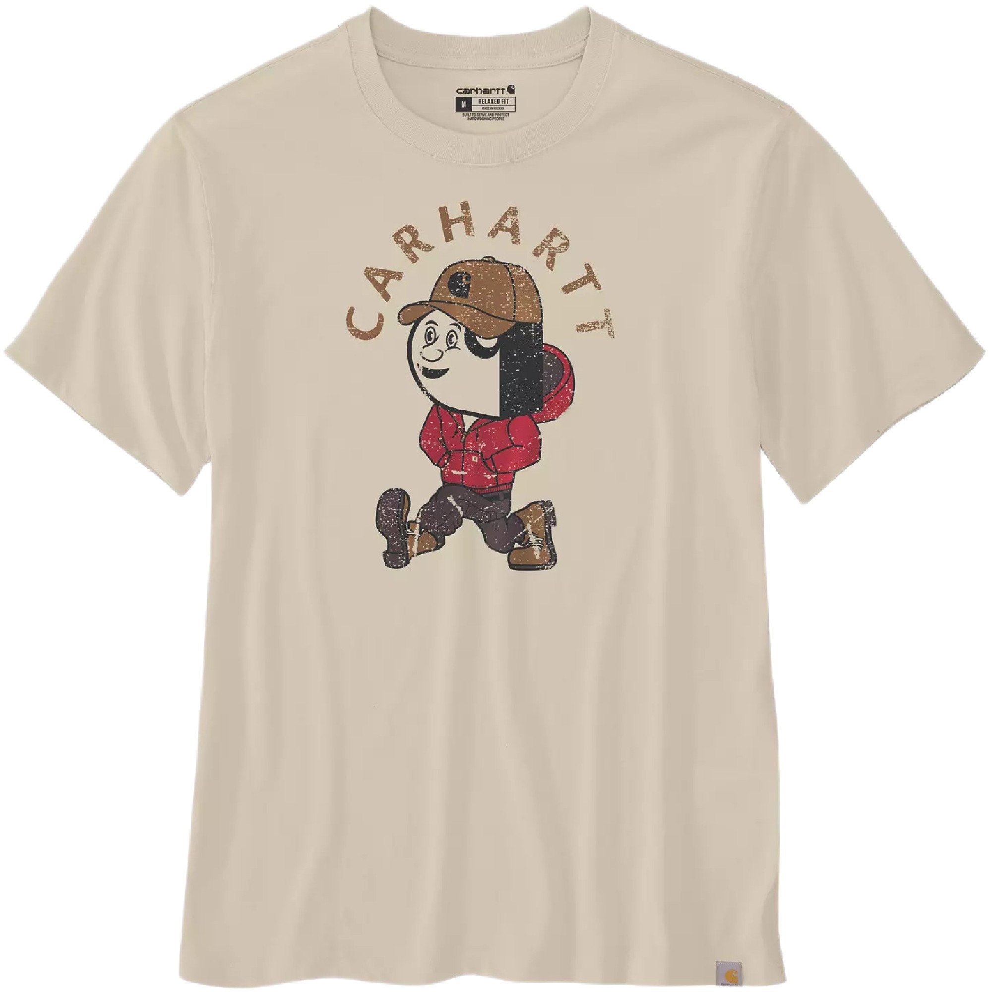 Carhartt Active Jac Graphic T-Shirt, beige, Size M for Men