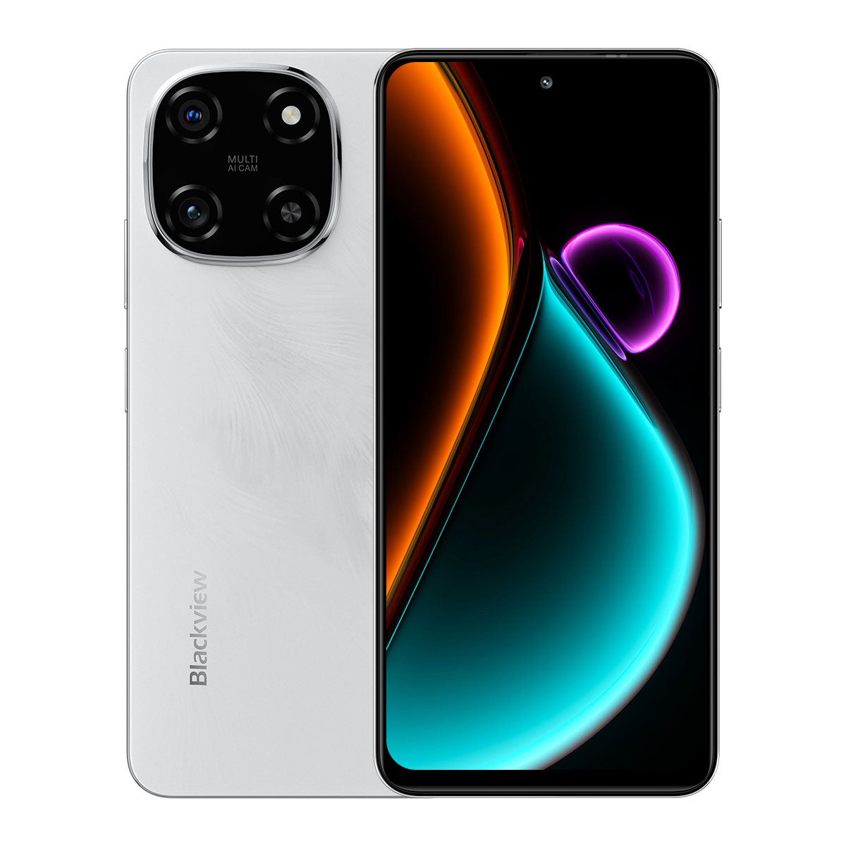 Blackview COLOR 6 - Smartphone 4G MediaTek Helio G81 avec écran 6,67 pouces 90 Hz, 8 Go + 128 Go/256 Go, caméra principale 50 Mpx et caméra selfie 13 Mpx, 8 Go + 128 Go / Blanc