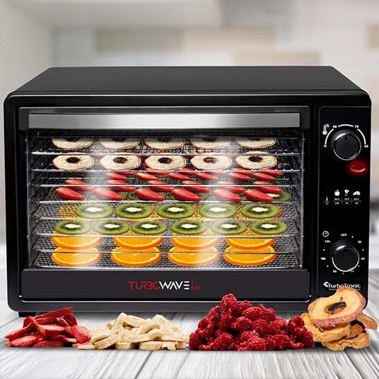 TurboTronic – Dörrautomat – Trockenofen – 45 Liter – Schwarz – FD45