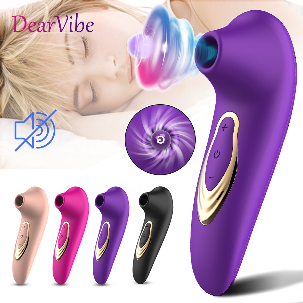Vibrateurs Puissant Sucette Clitoridienne Stimulateur Vaginal Sucking Vibrator Femme Nipple Stimulateur Oral Vacuum Massager Sex Toys Adulte pour