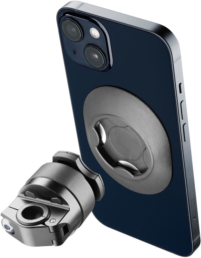 Interphone Quiklox universelle Smartphone Halterung für Spiegel, schwarz