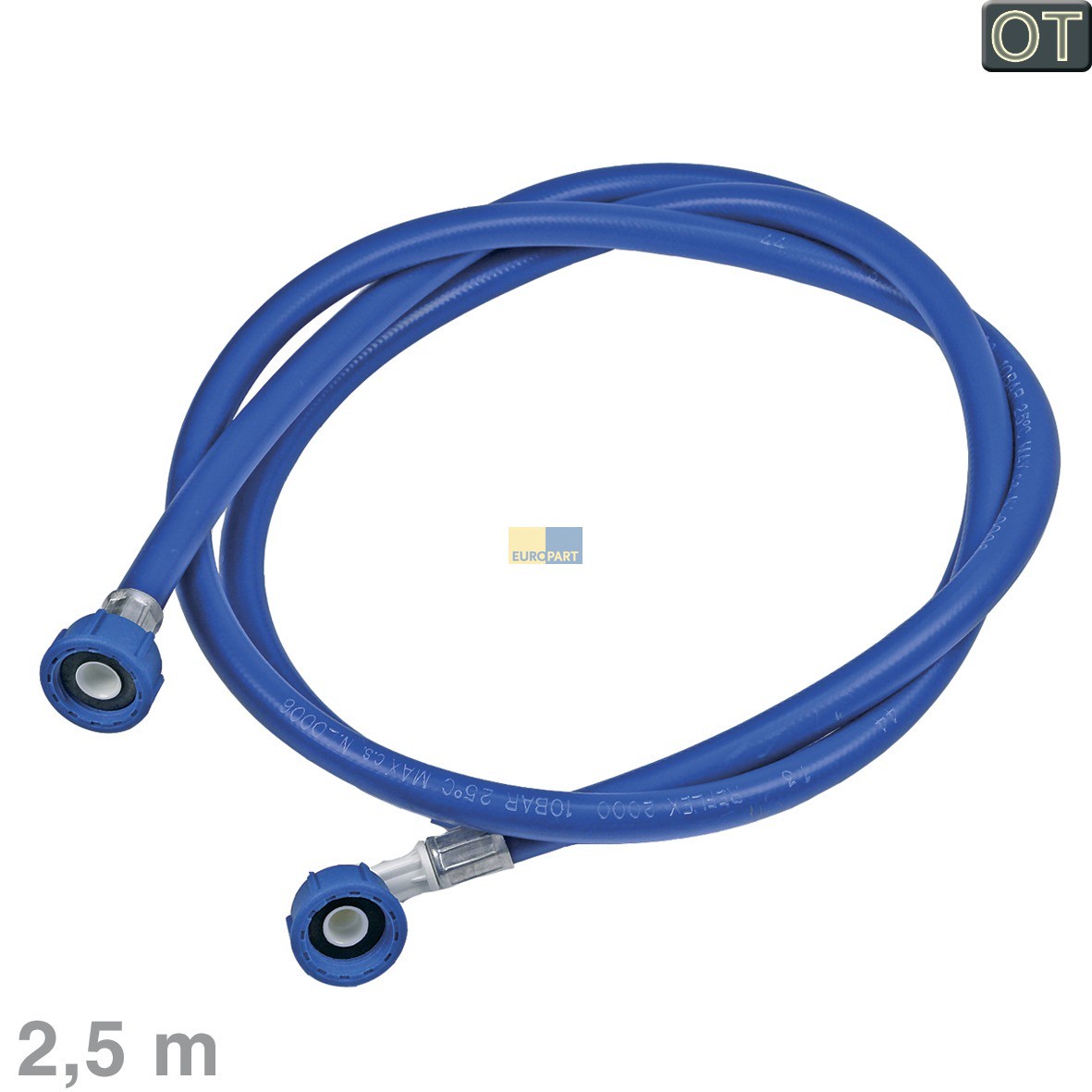 Zulaufschlauch 2, 5m 25?C Electrolux 902979343/8 E2WII250A Classic f?r Waschmaschine Geschirrsp?ler (EA-9029793438)