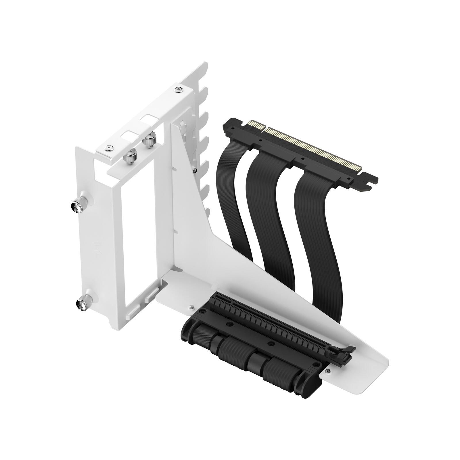 Fractal Design Flex 2 PCIe 4.0 x16 White, Halterung + Verlängerungskabel (weiß, 19,5cm)