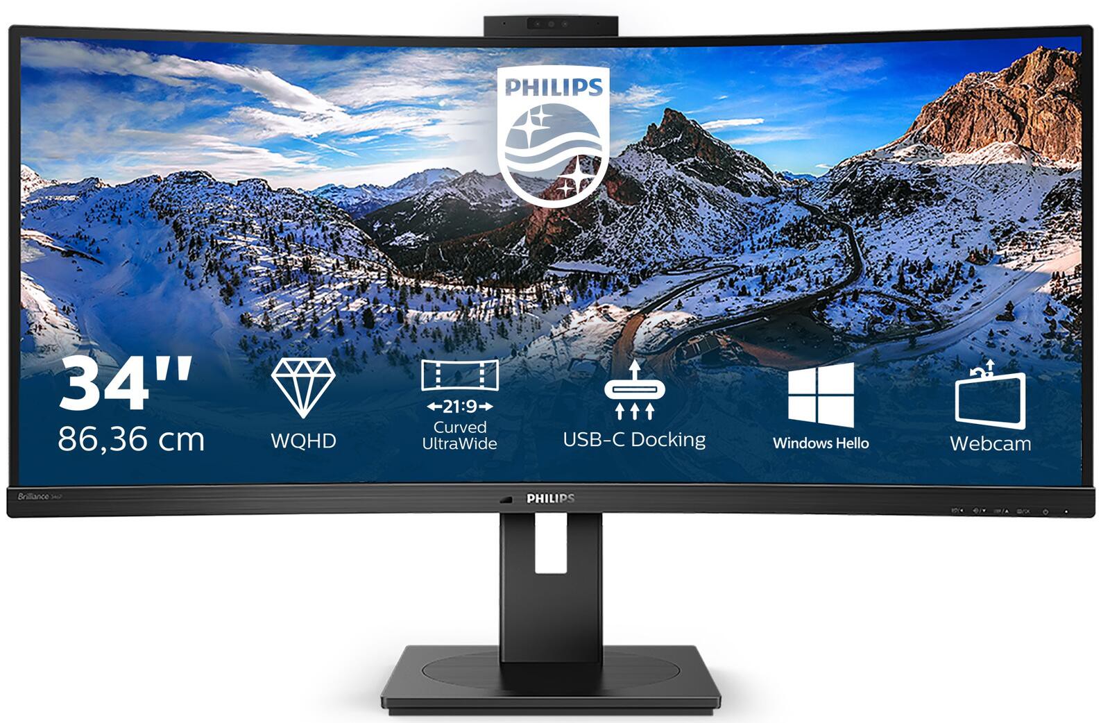 Philips 346P1CRH Curved-Monitor 86,36 cm (34 Zoll)