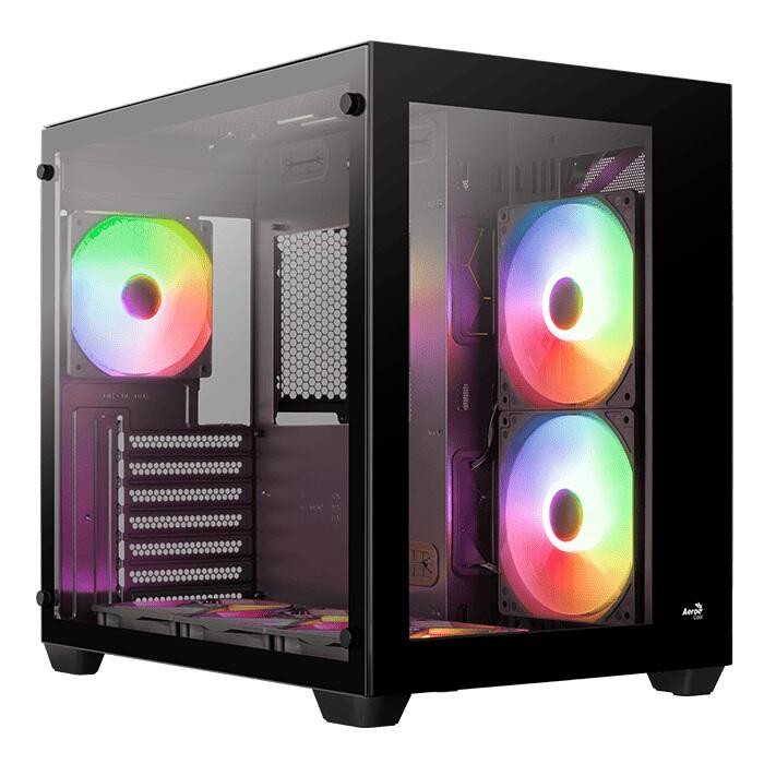 AeroCool PC Gehäuse Dryft-BK-v1 Mid-Tower Schwarz