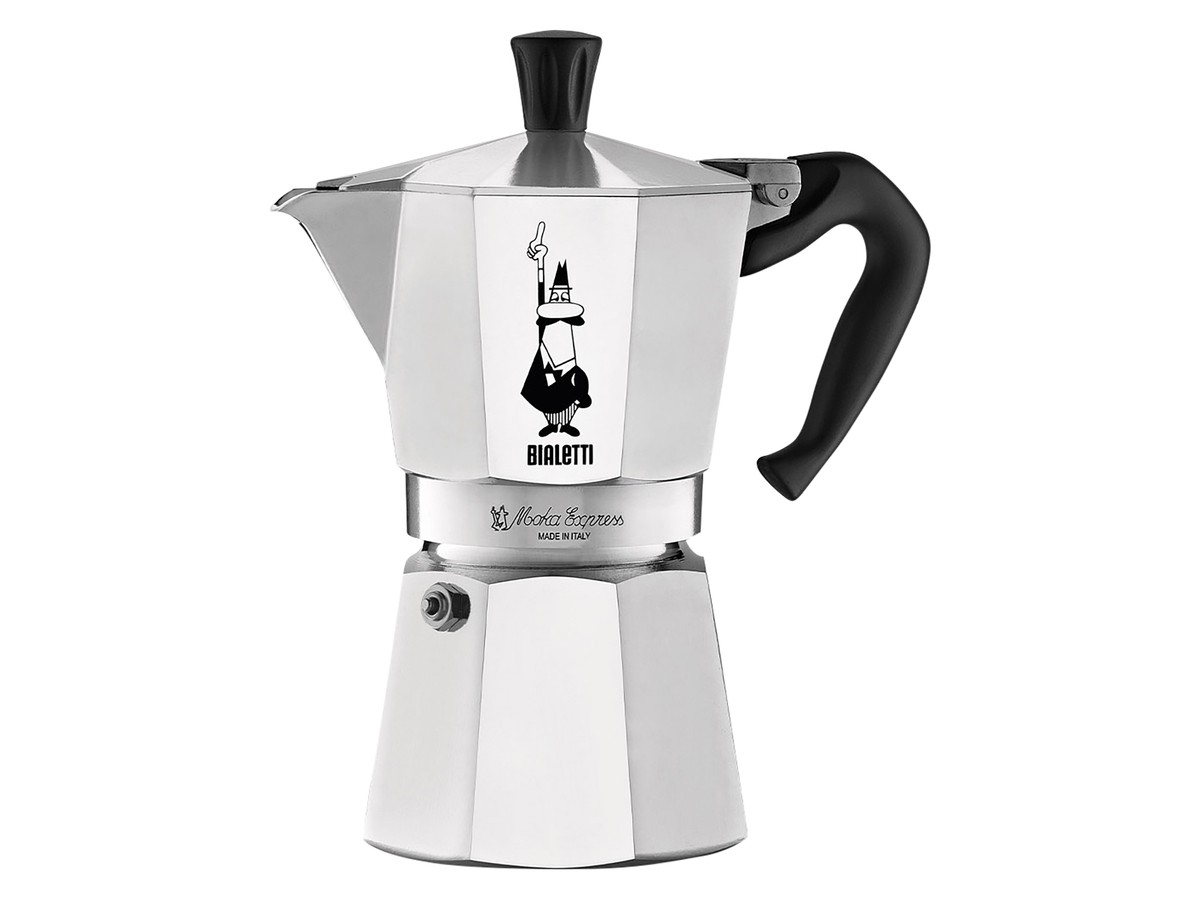 BIALETTI Espressokocher, 6 Tassen, für die Herdplatte, Alu, 270 ml, silber