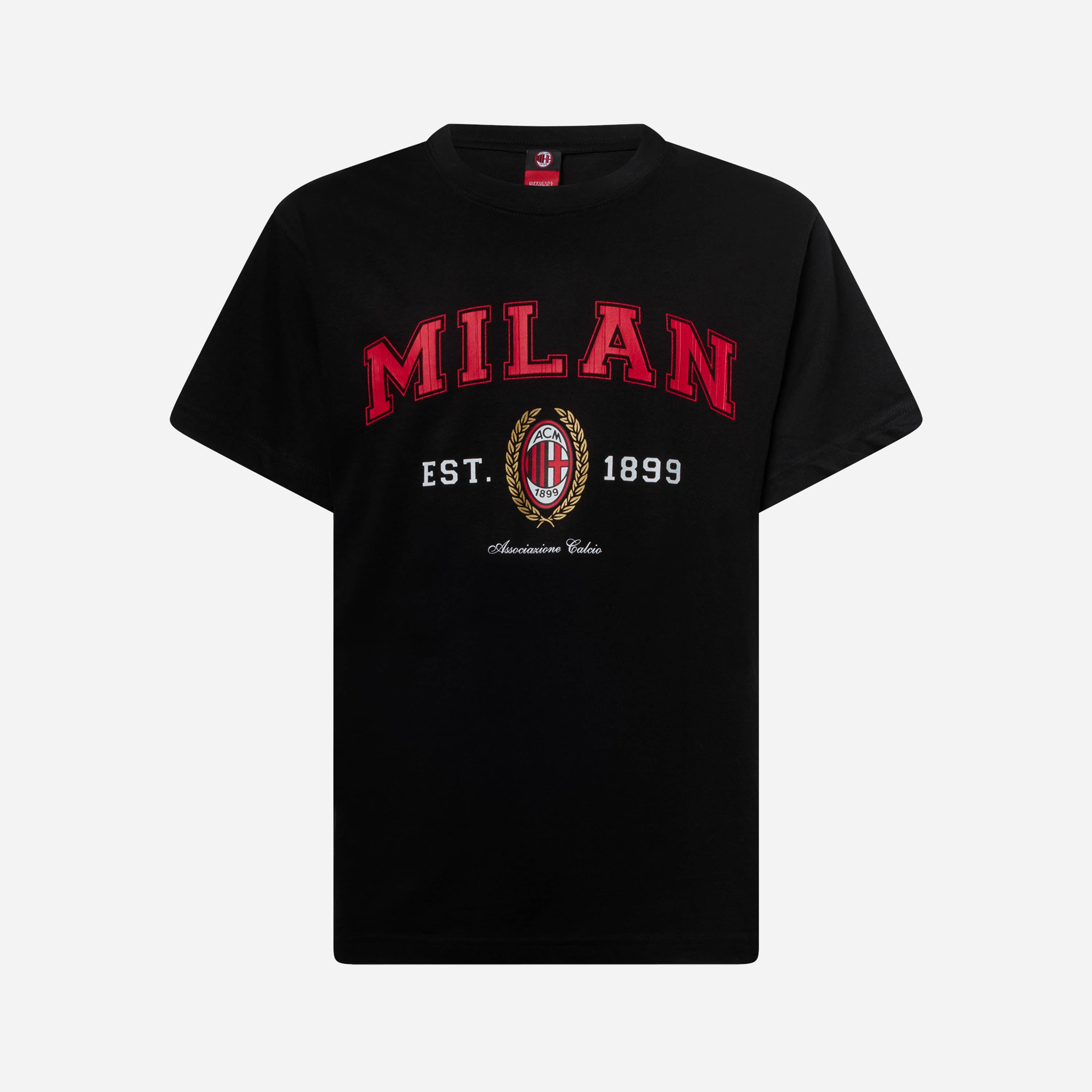 AC MILAN COLLEGE COLLECTION BLACK T-SHIRT