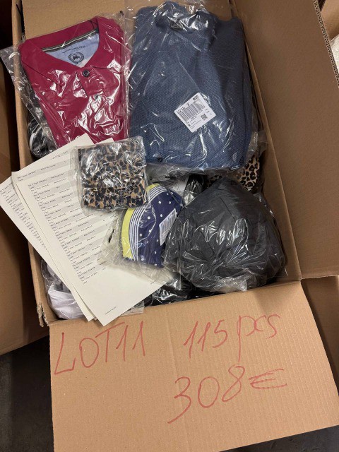 308 € Lot Nr.11 Sommer-Mix Markenbekleidung Damen & Herren 115 Stk, T-Shirts, Kleider, Hosen, Sportmode, Bademode, Unterwäsche