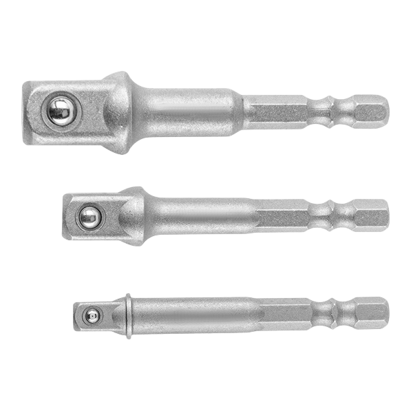 Condor werkzeug 4703 Négylapú adapter - bitkészlet Adapter Set for Power Drills Króm-vanádium-acél, Szerszámok száma: 3, Hajtás: 1/4 hexcol