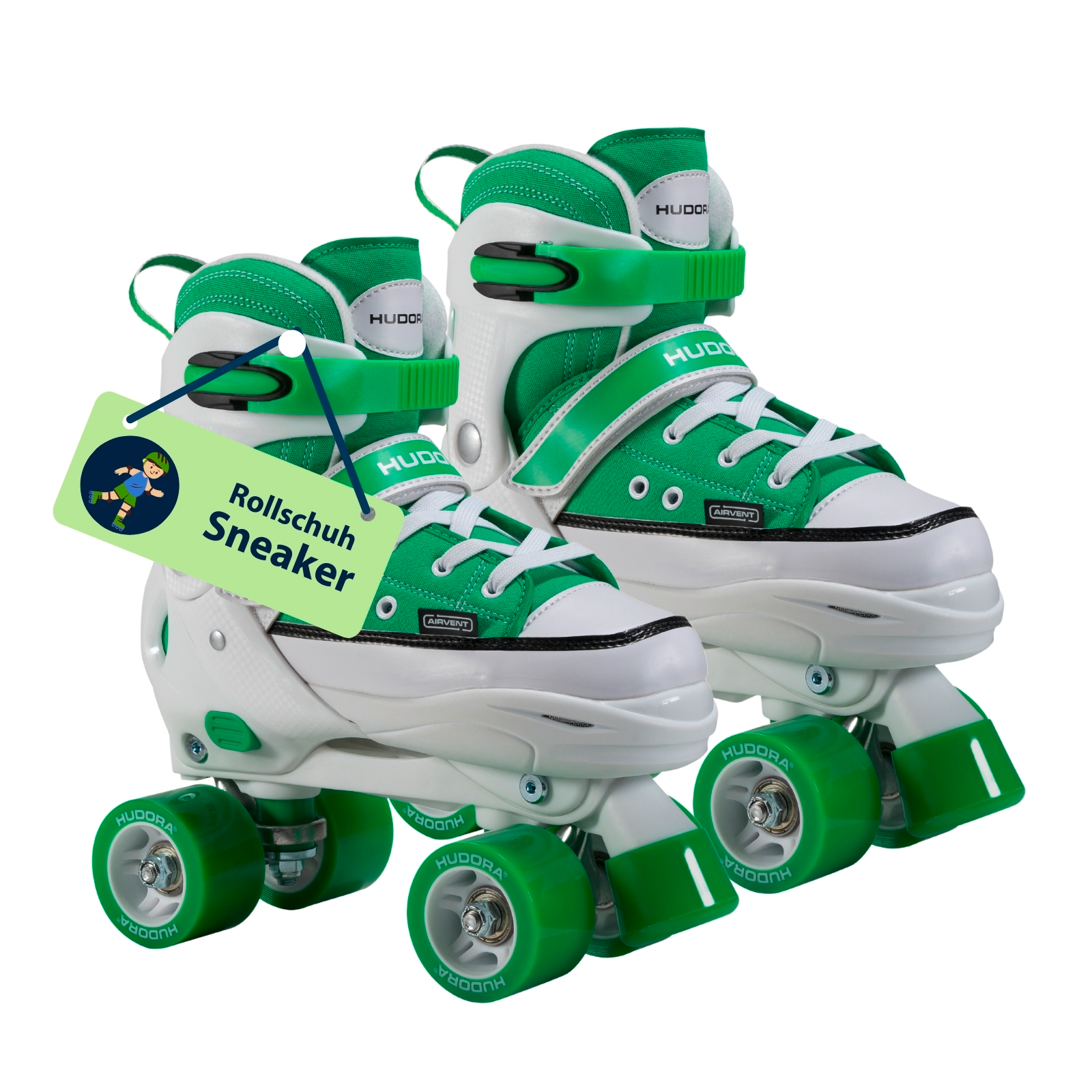 HUDORA Rollschuh Sneaker, grass, Gr. 28-39