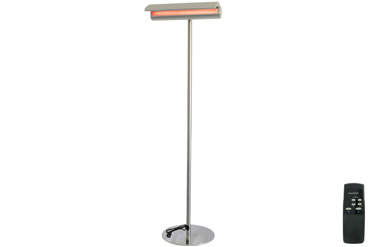 Blumfeldt Standheizstrahler silber Heat Guard Rfx 1800 W mit Fernbedienung