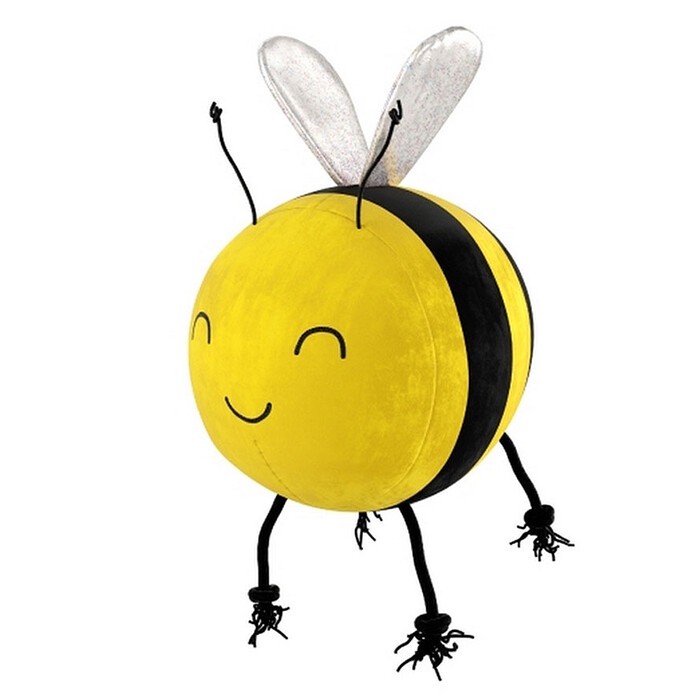 LAVIDA Kuscheltier Biene ca. 17 x 12 cm gelb