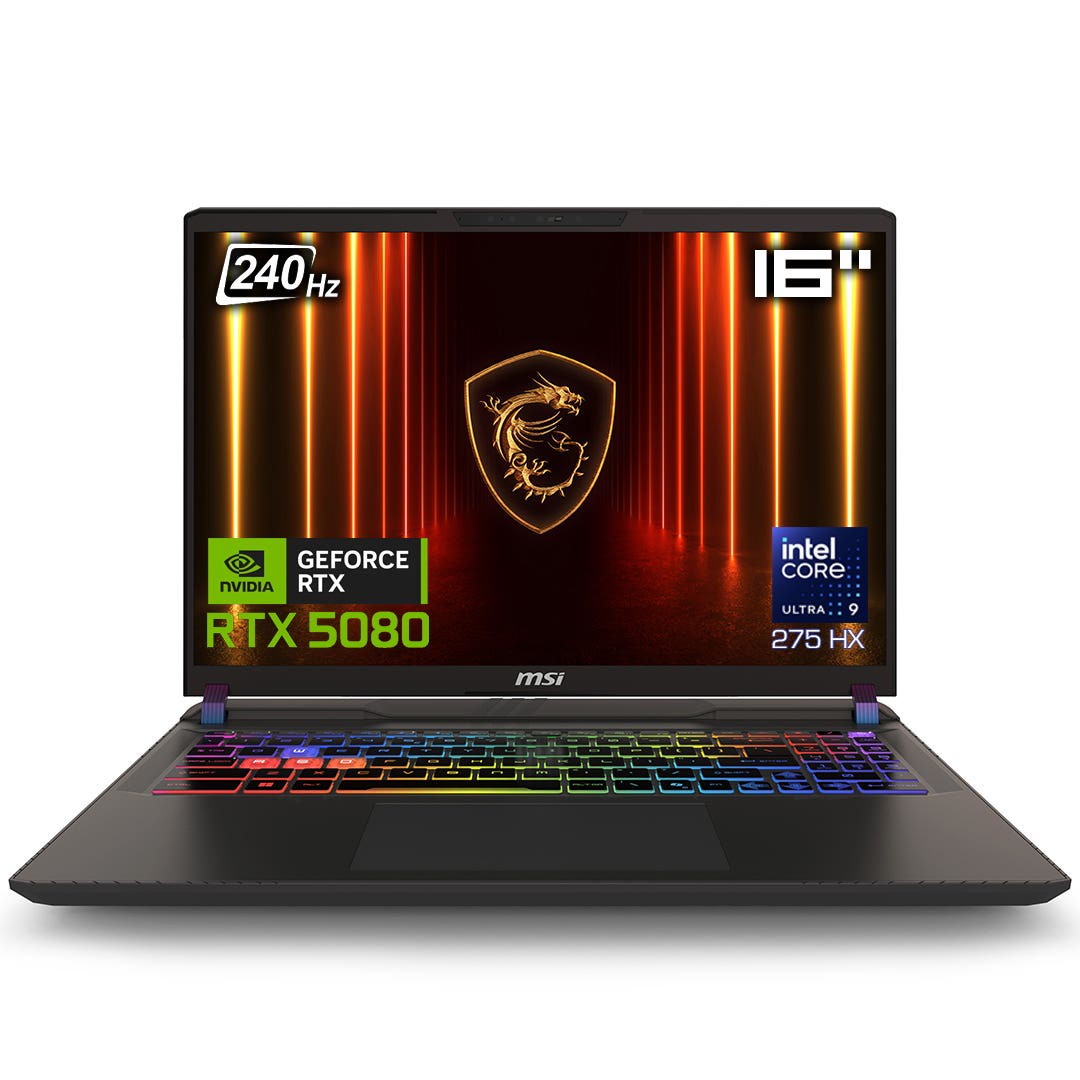 MSI Vector 16 - 16'' QHD+, 240Hz,  RTX 5080,  Intel Ultra 9 275HX,  32GB RAM, 1TB SSD Gaming Laptop - 9S7-15M352-006