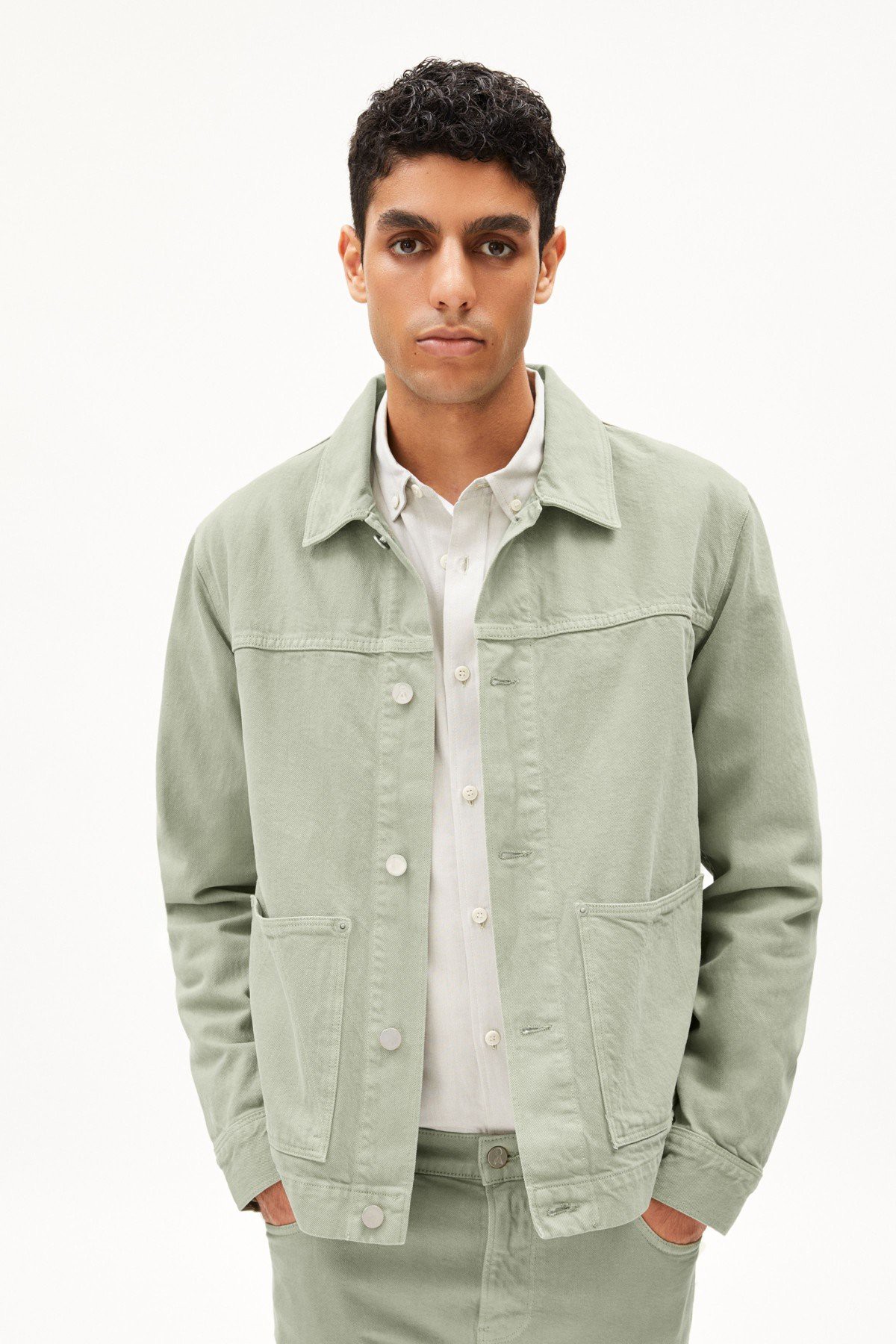 Jeansjacke Evaan Grün