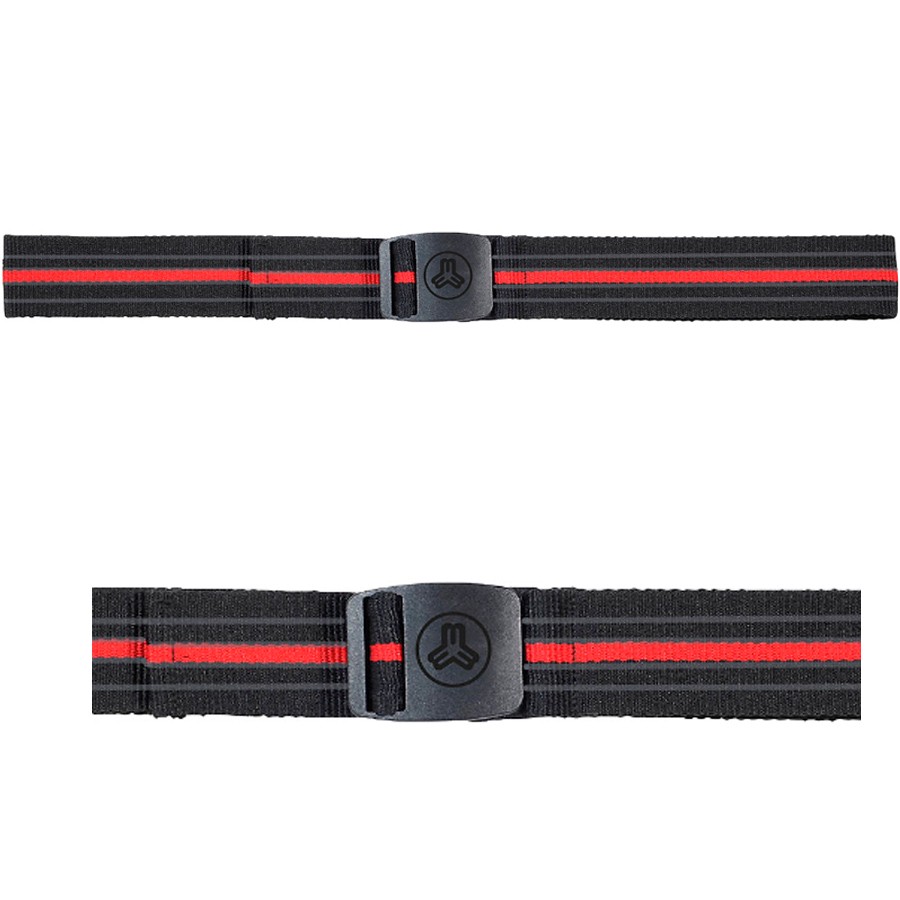 MAUL - Gürtli Elastik - elastischer Outdoor Gürtel, schwarz rot