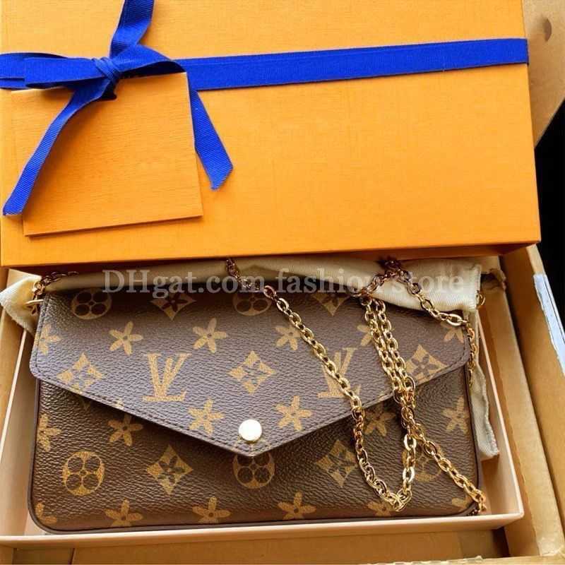 Designer-Tasche Damen Umhängetaschen Handtasche Geldbörse Umhängetaschen Messenger Bags Sac Luxe Blumen Clutch