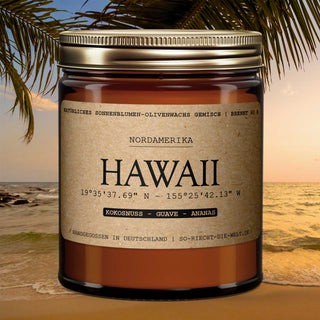Hawaii Duftkerze - Kokosnuss | Guave | Ananas - 2er Pack ( 5 Euro sparen )