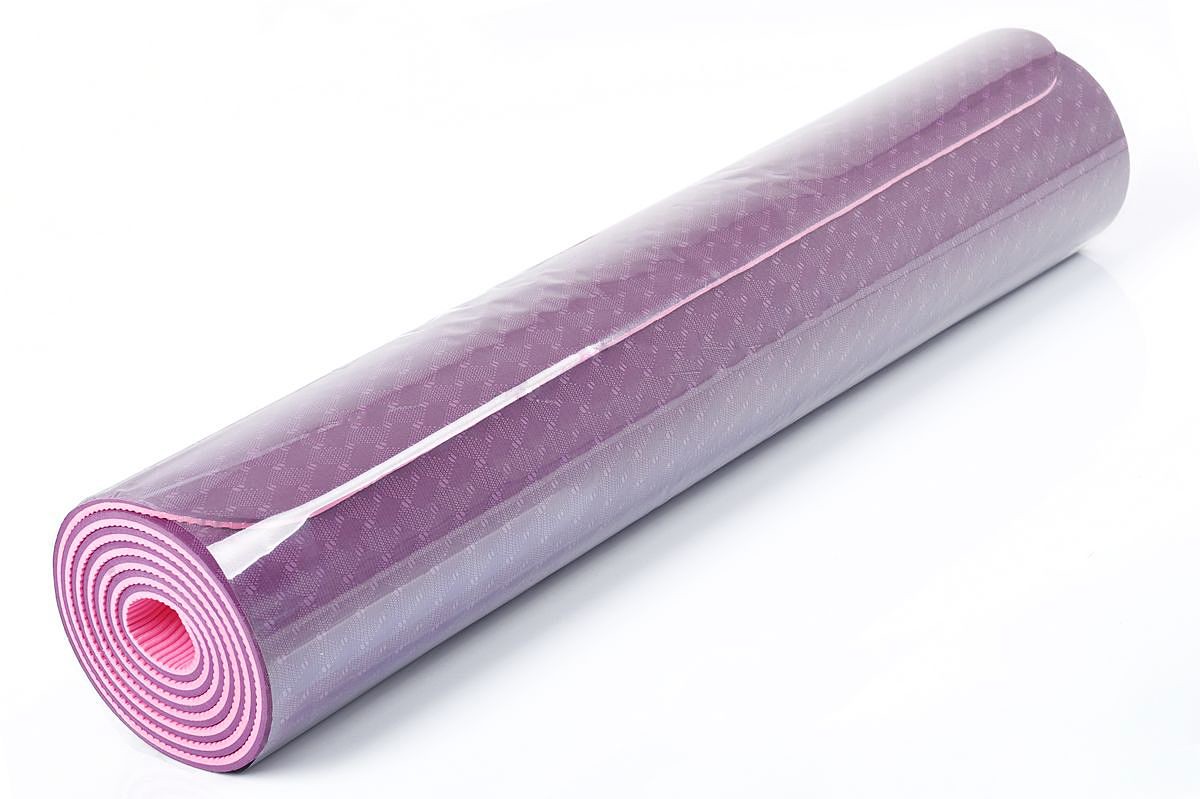Yogamatte 0.6cm dick 2-seitig nutzbar, TPE, violett/pink | FASports