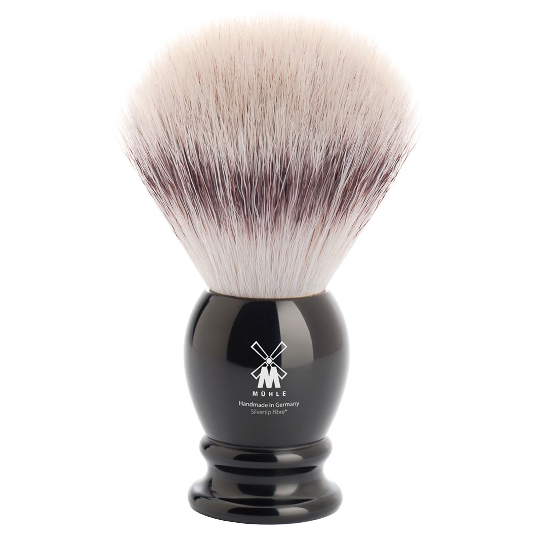 CLASSIC Rasierpinsel, Silvertip Fibre®, Griffmaterial Edelharz schwarz